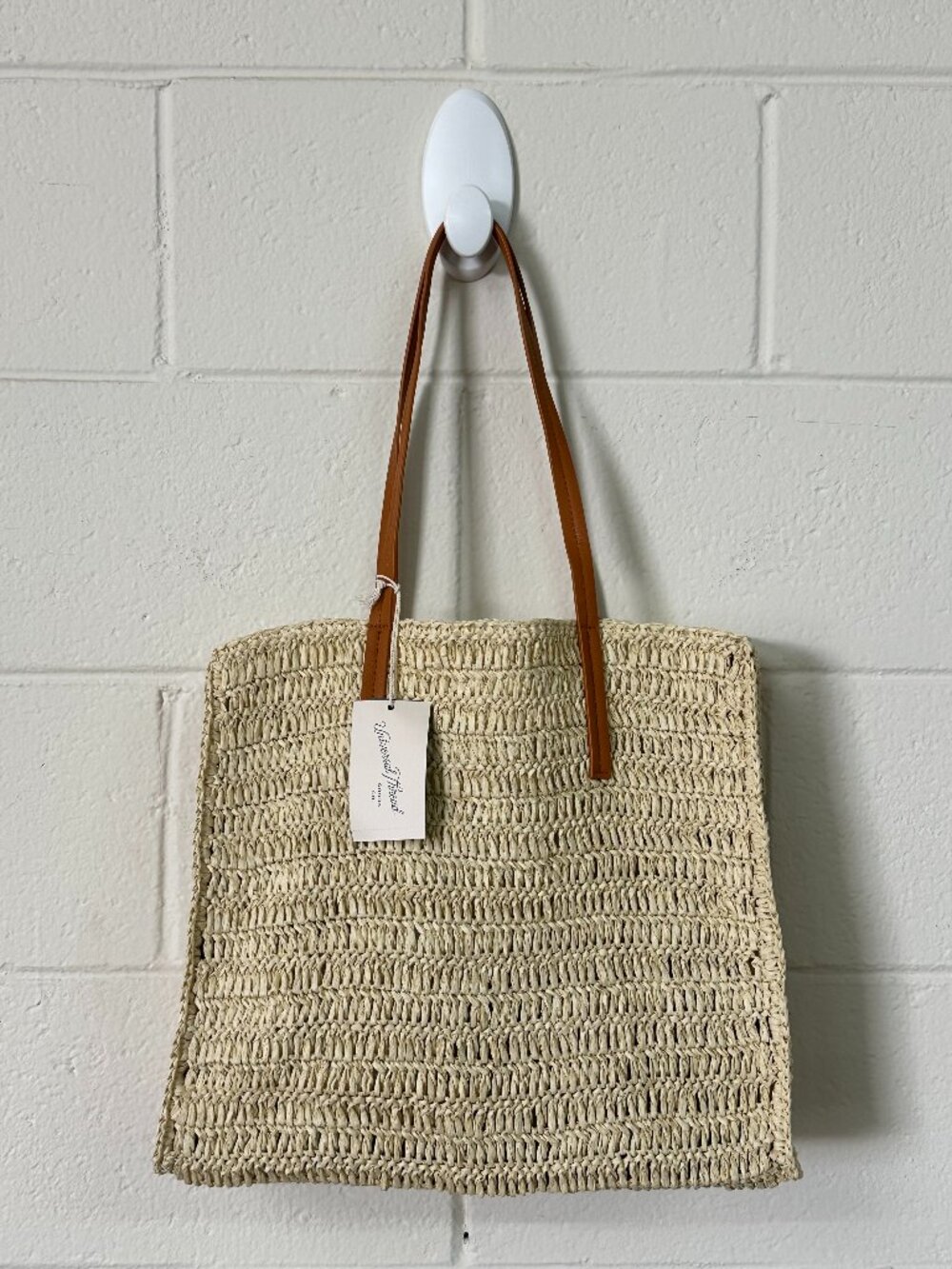 NWT Universal Thread Biege Over The Shoulder Women's Woven Bag
